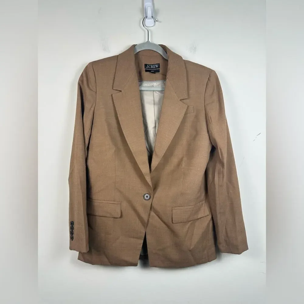 J. Crew Willa Blazer in‎ Italian City Wool Blend Size 2 EUC